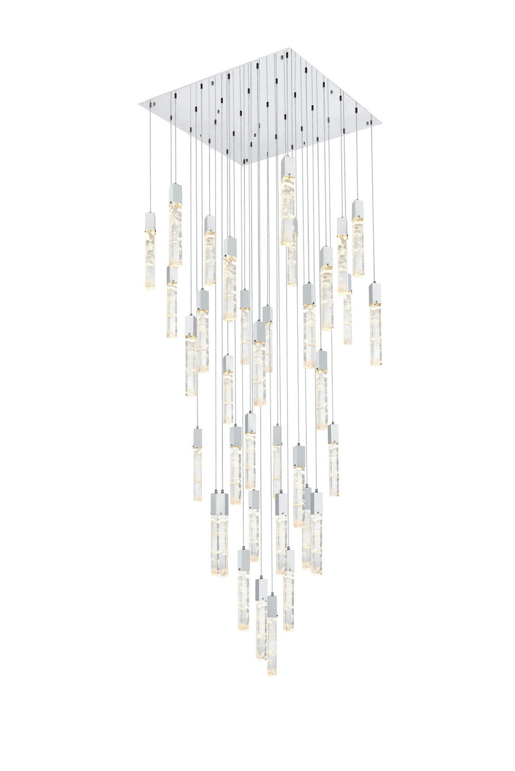 Elegant Lighting - 2088G42C - 36 Light Chandelier - Aurora - Chrome And Clear