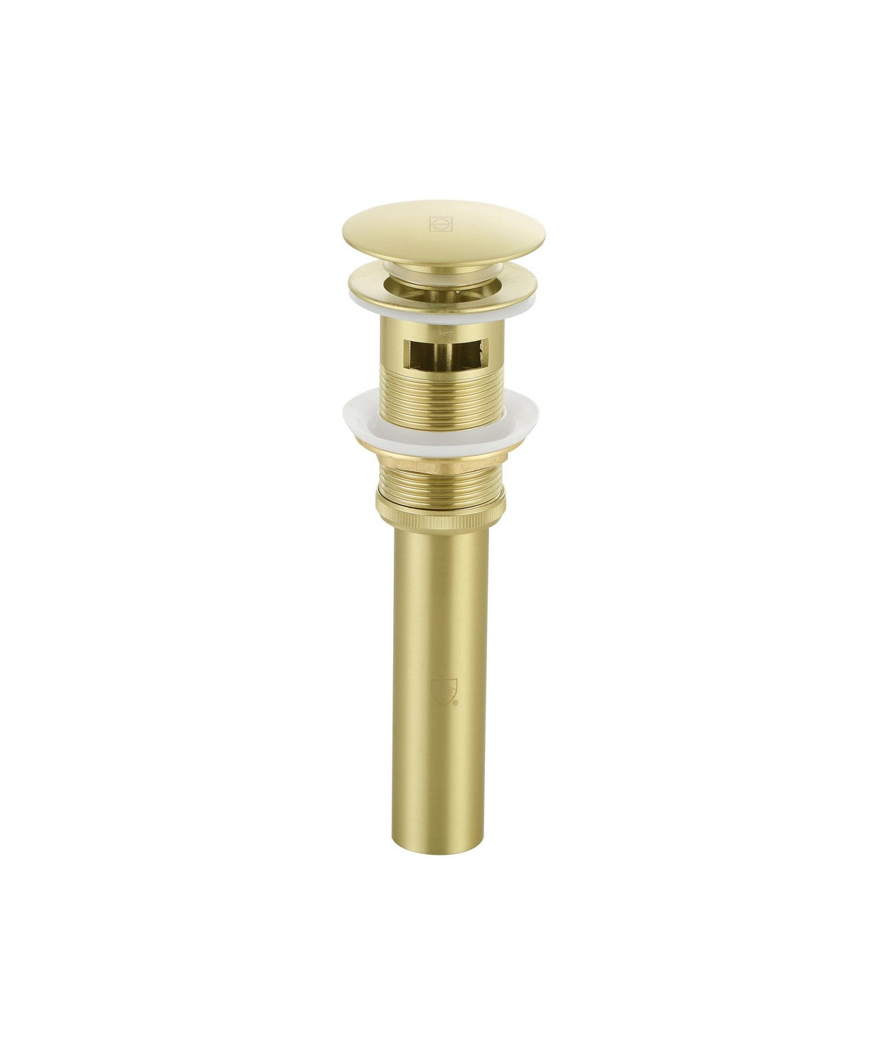 Elegant Lighting - VDN100BGD - Pop-Up Bathroom Sink Drain with Overflow - Irving - Brushed Gold