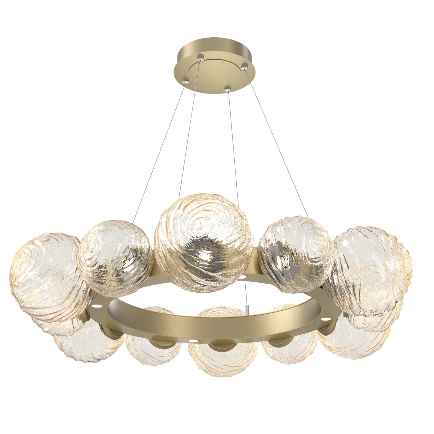 Hammerton Studio - CHB0092-39-GB-A-CA1-L3 - LED Pendant - Gaia - Gilded Brass