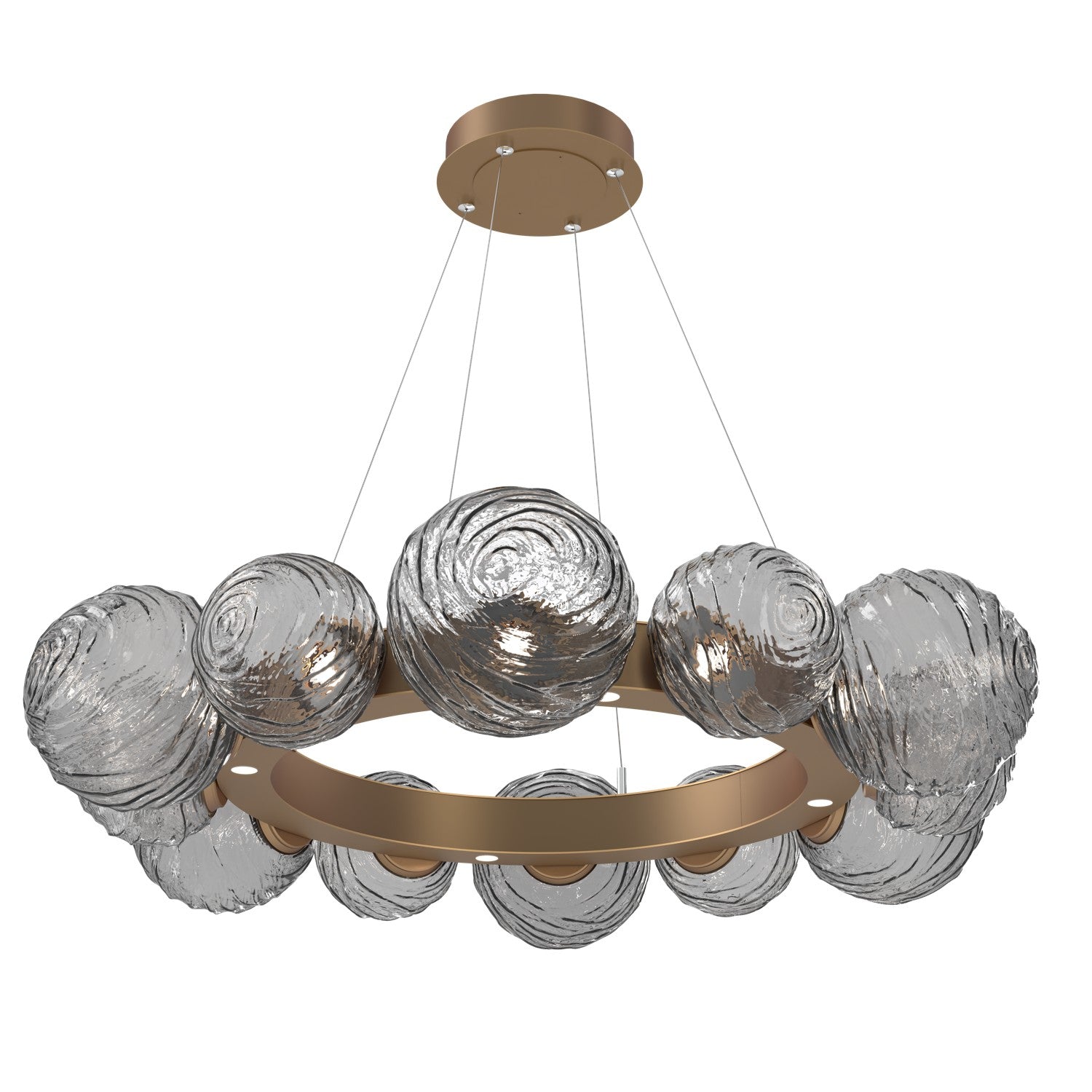 Hammerton Studio - CHB0092-39-NB-S-CA1-L3 - LED Pendant - Gaia - Novel Brass