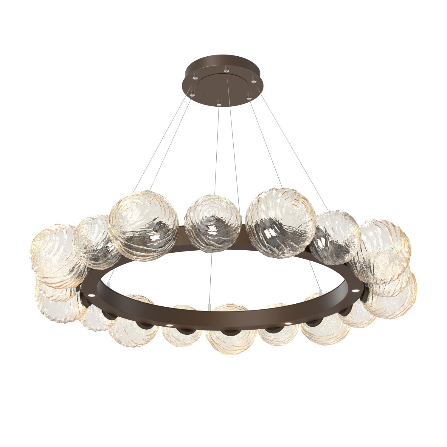 Hammerton Studio - CHB0092-51-FB-A-CA1-L1 - LED Pendant - Gaia - Flat Bronze