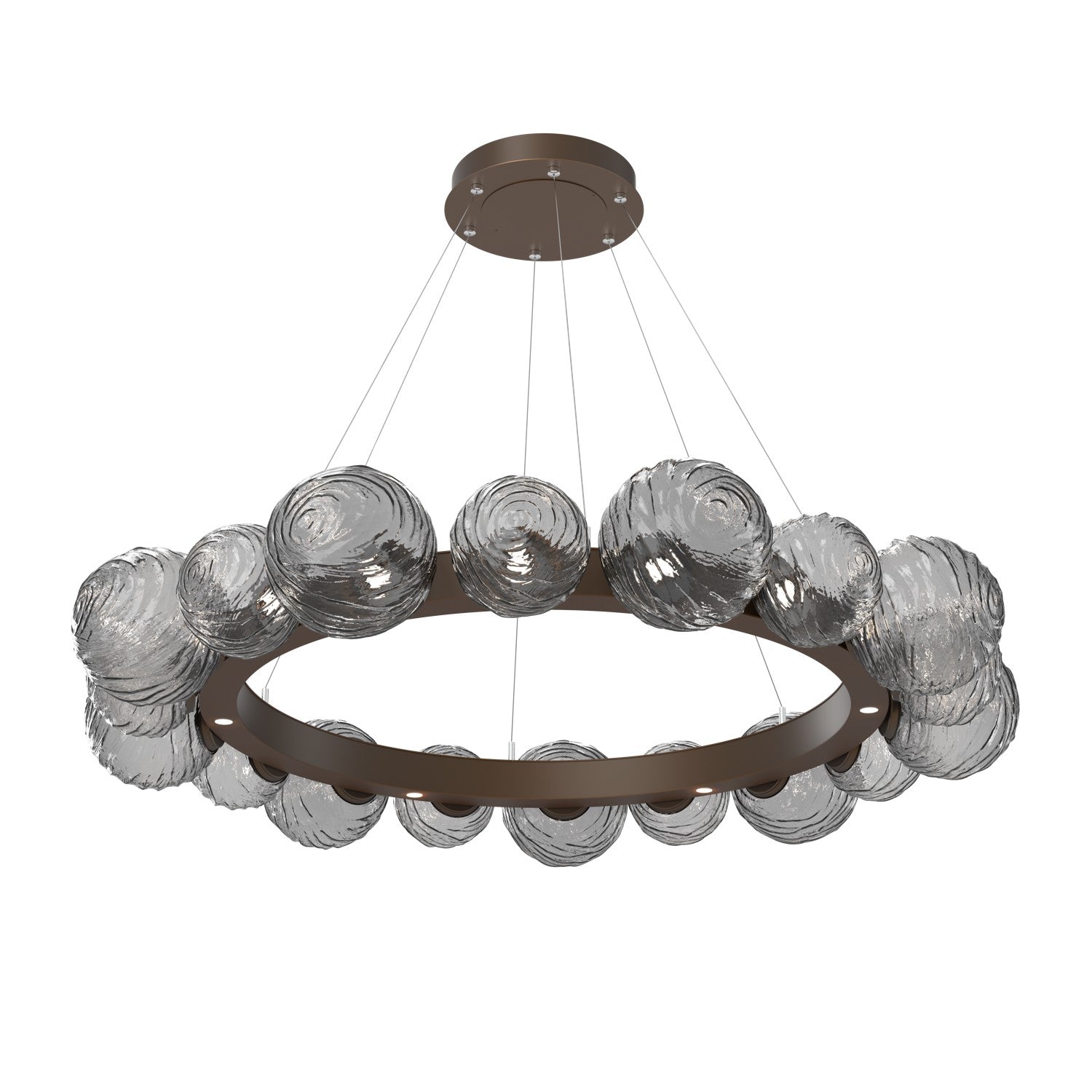 Hammerton Studio - CHB0092-51-FB-S-CA1-L3 - LED Pendant - Gaia - Flat Bronze