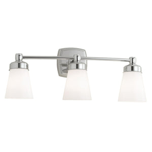 ELK Home - 8933-CH-SO - Three Light Wall Sconce - Soft Square - Chrome