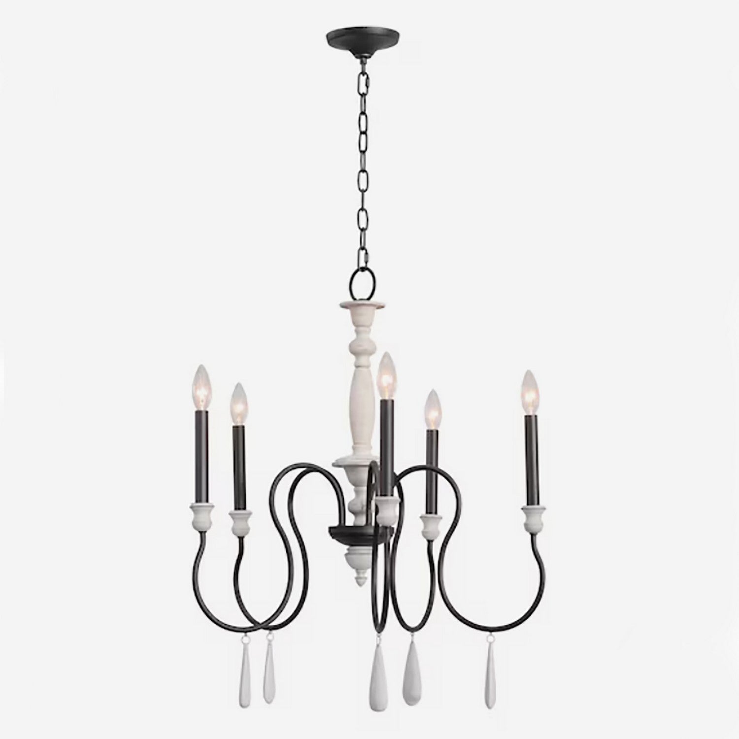 ELK Home - 90201/5 - Five Light Chandelier - Brownell - Anvil Iron