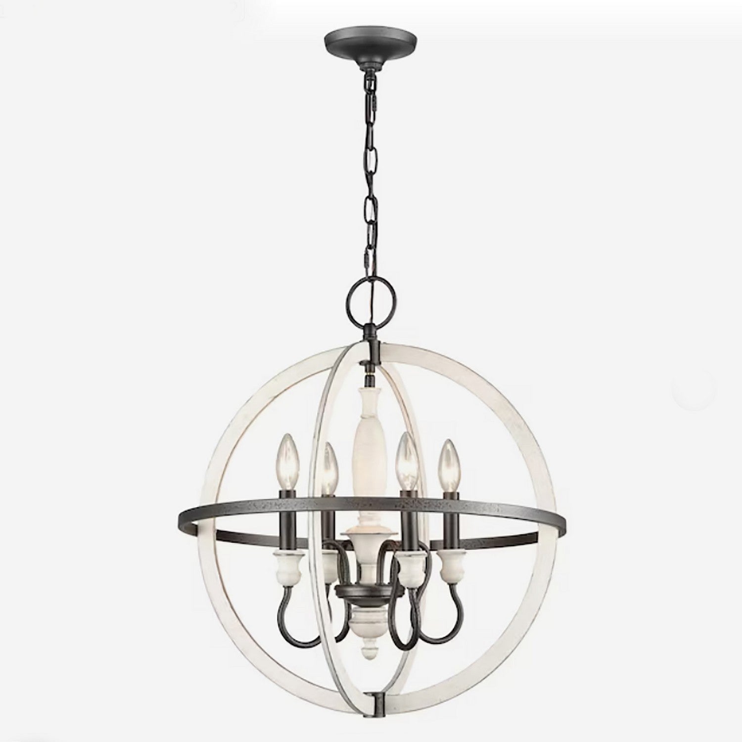 ELK Home - 90203/4 - Four Light Chandelier - Brownell - Anvil Iron