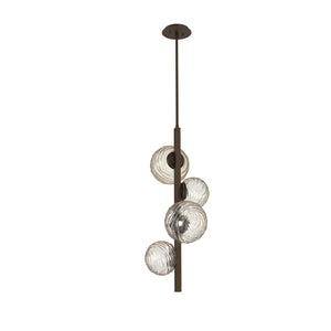 Hammerton Studio - CHB0092-T4-FB-A-001-L1 - LED Pendant - Gaia - Flat Bronze