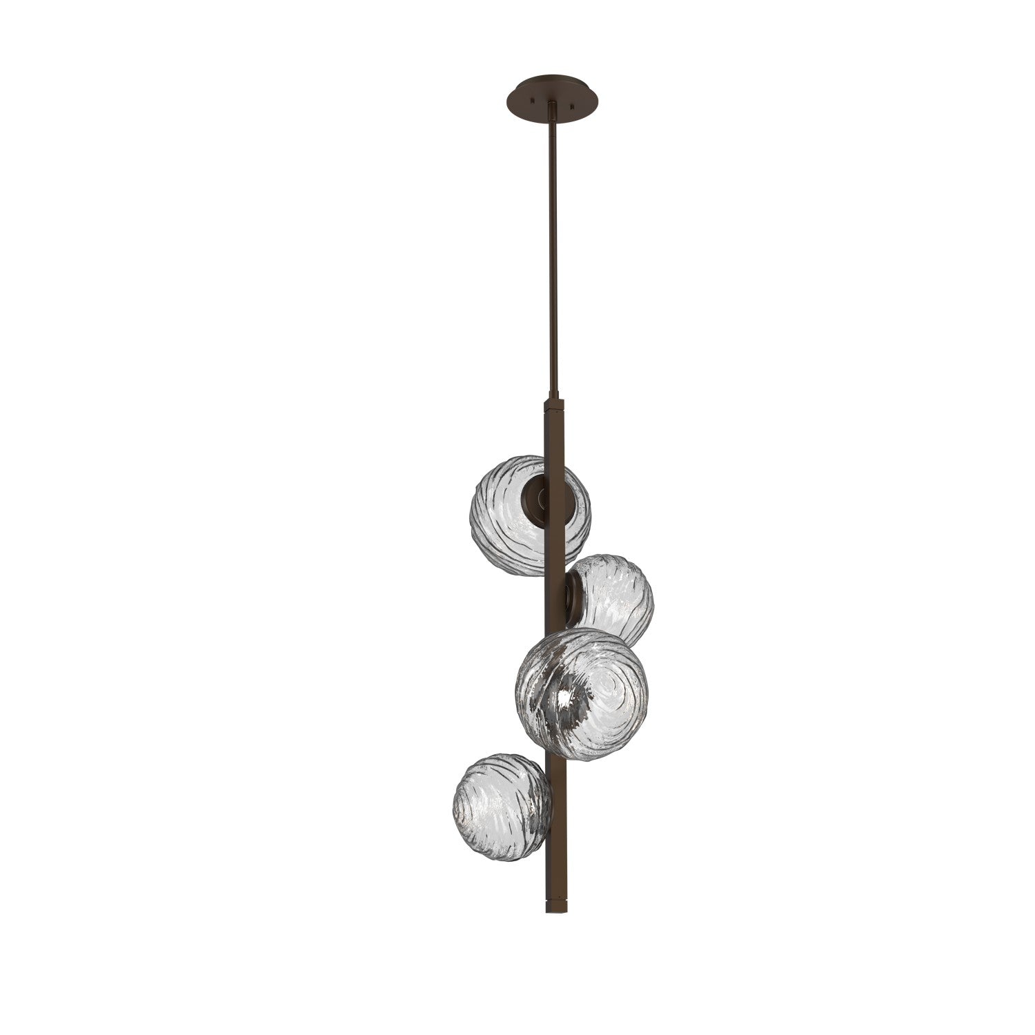 Hammerton Studio - CHB0092-T4-FB-C-001-L3 - LED Pendant - Gaia - Flat Bronze