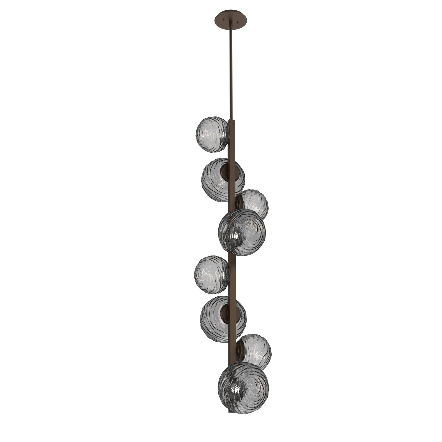 Hammerton Studio - CHB0092-T8-FB-S-001-L3 - LED Pendant - Gaia - Flat Bronze
