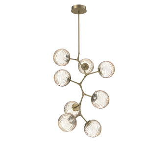 Hammerton Studio - CHB0092-VB-GB-A-001-L3 - LED Pendant - Gaia - Gilded Brass