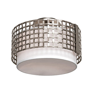 Hammerton Studio - CLB0037-14-BS-SH-E2 - Semi-Flush Mount - Tweed - Beige Silver