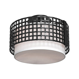 Hammerton Studio - CLB0037-14-CS-SH-E2 - Semi-Flush Mount - Tweed - Classic Silver