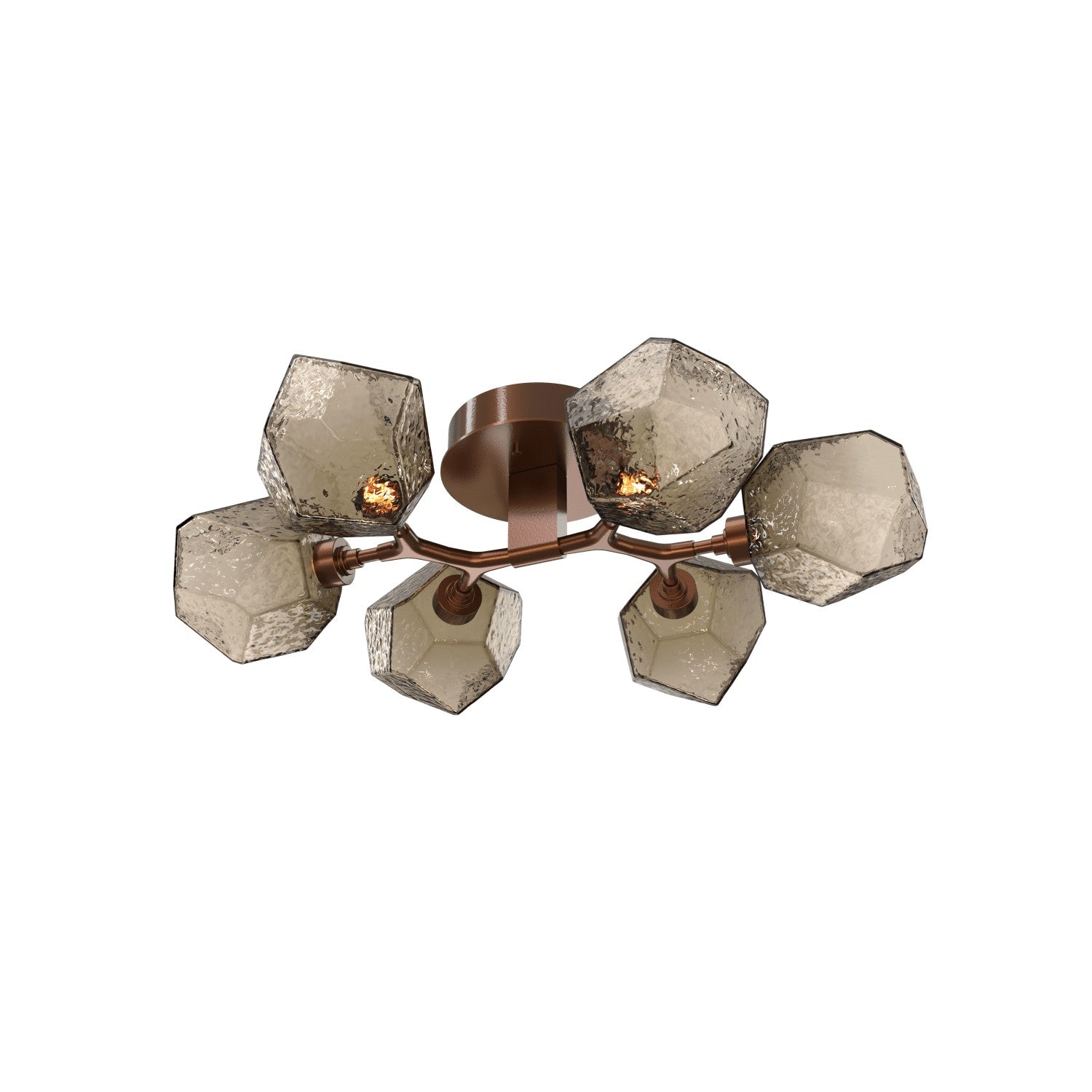 Hammerton Studio - CLB0039-01-BB-B-L1 - LED Flush Mount - Gem - Burnished Bronze