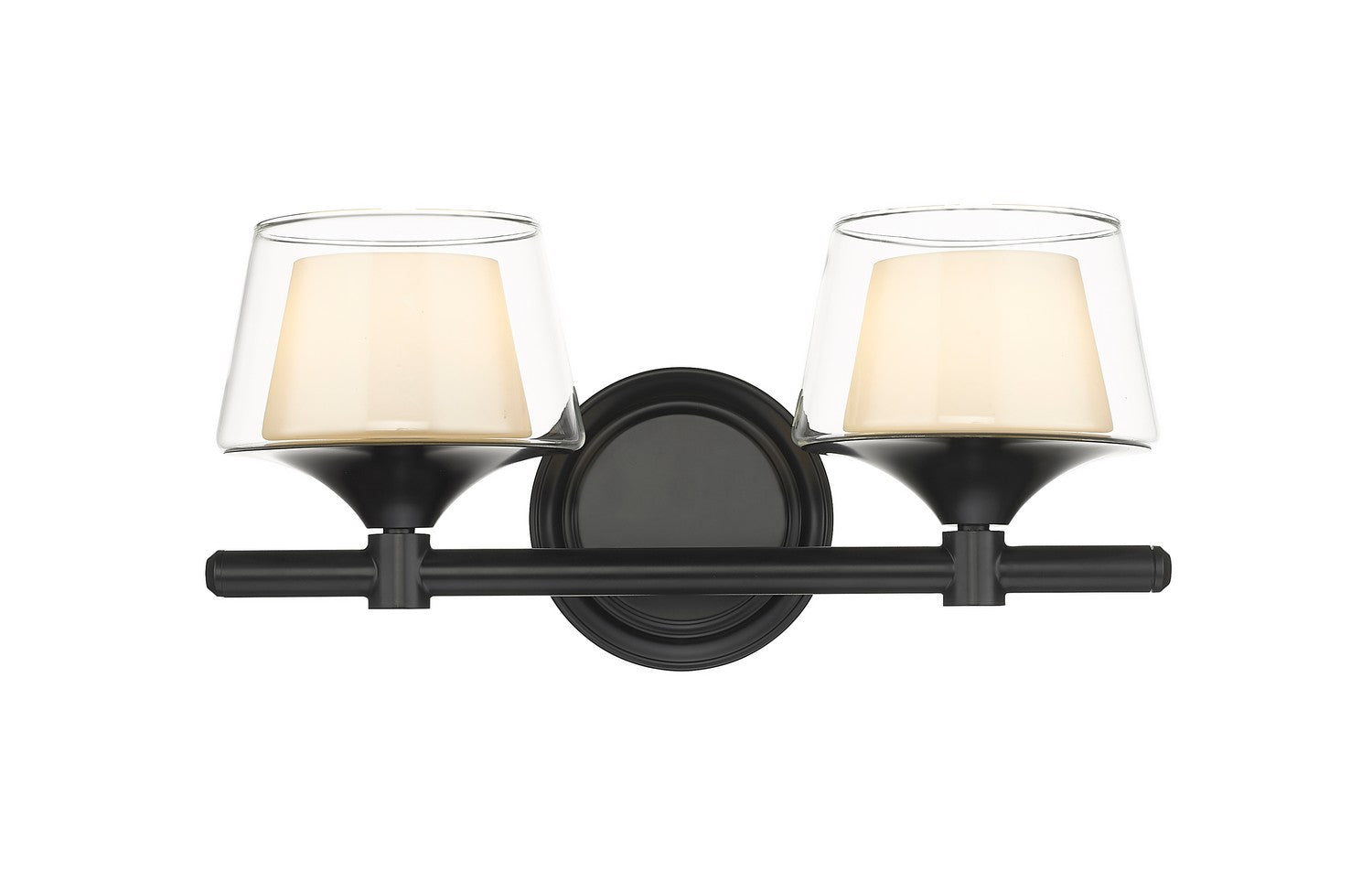 Innovations - 311-2W-BK-CLW - Two Light Bath Vanity - Auralume - Black