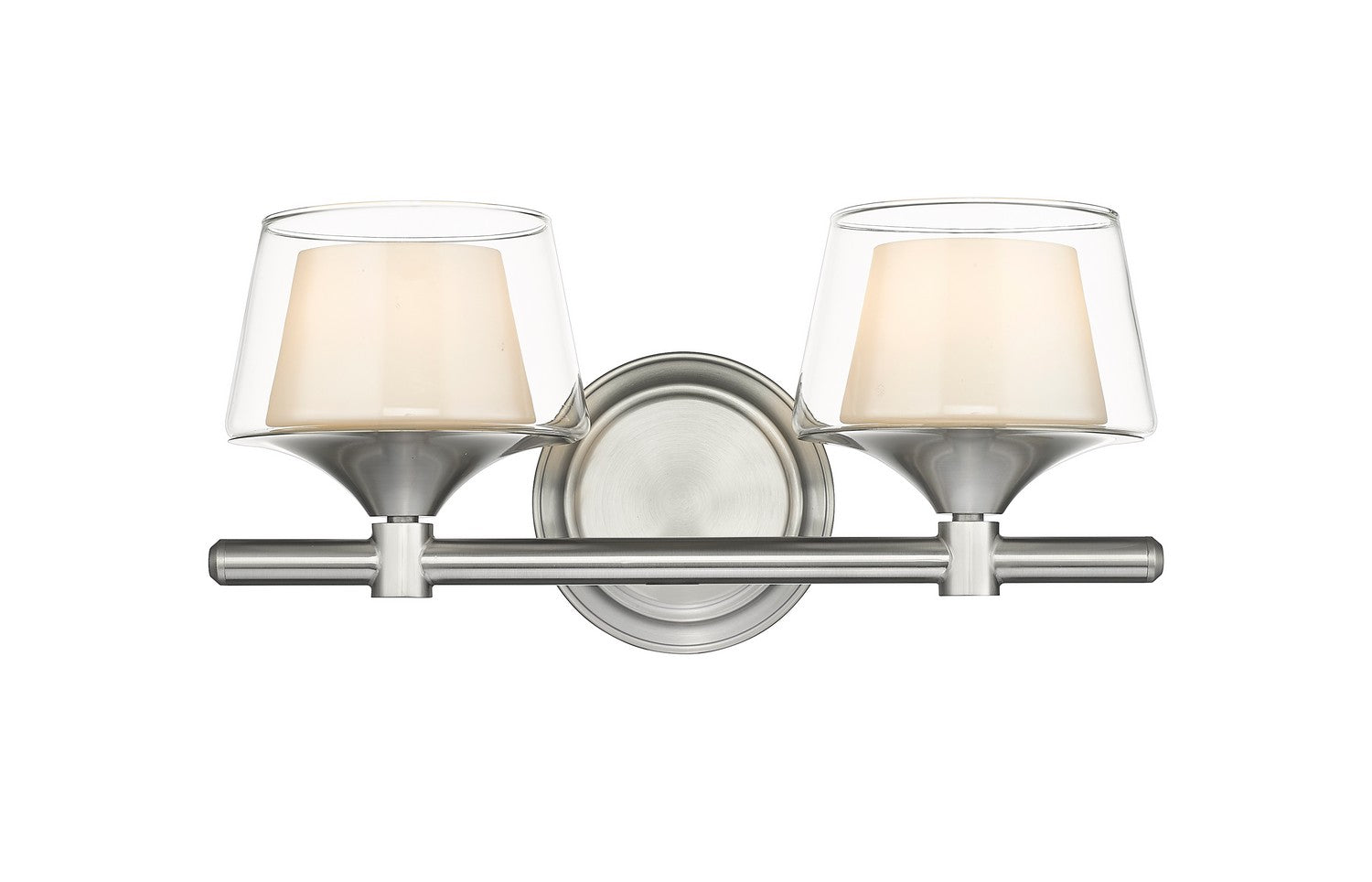 Innovations - 311-2W-SN-CLW - Two Light Bath Vanity - Auralume - Satin Nickel