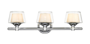 Innovations - 311-3W-PC-CLW - Three Light Bath Vanity - Auralume - Polished Chrome