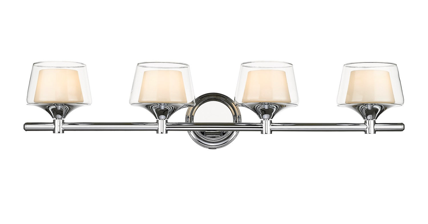 Innovations - 311-4W-PC-CLW - Four Light Bath Vanity - Auralume - Polished Chrome