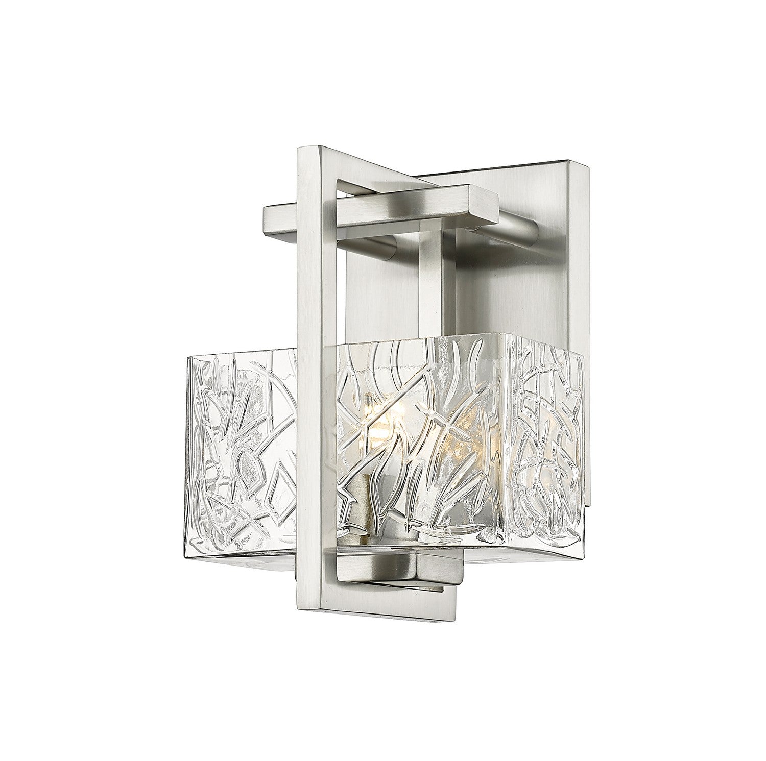 Innovations - 312-1W-SN-CL - One Light Bath Vanity - Auralume - Satin Nickel