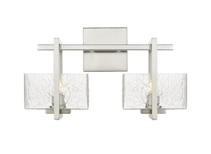 Innovations - 312-2W-SN-CL - Two Light Bath Vanity - Auralume - Satin Nickel