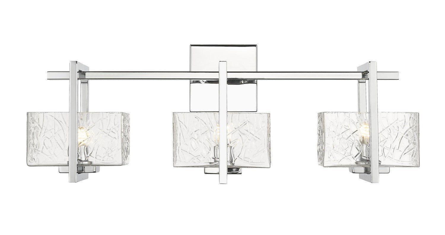 Innovations - 312-3W-PC-CL - Three Light Bath Vanity - Auralume - Polished Chrome