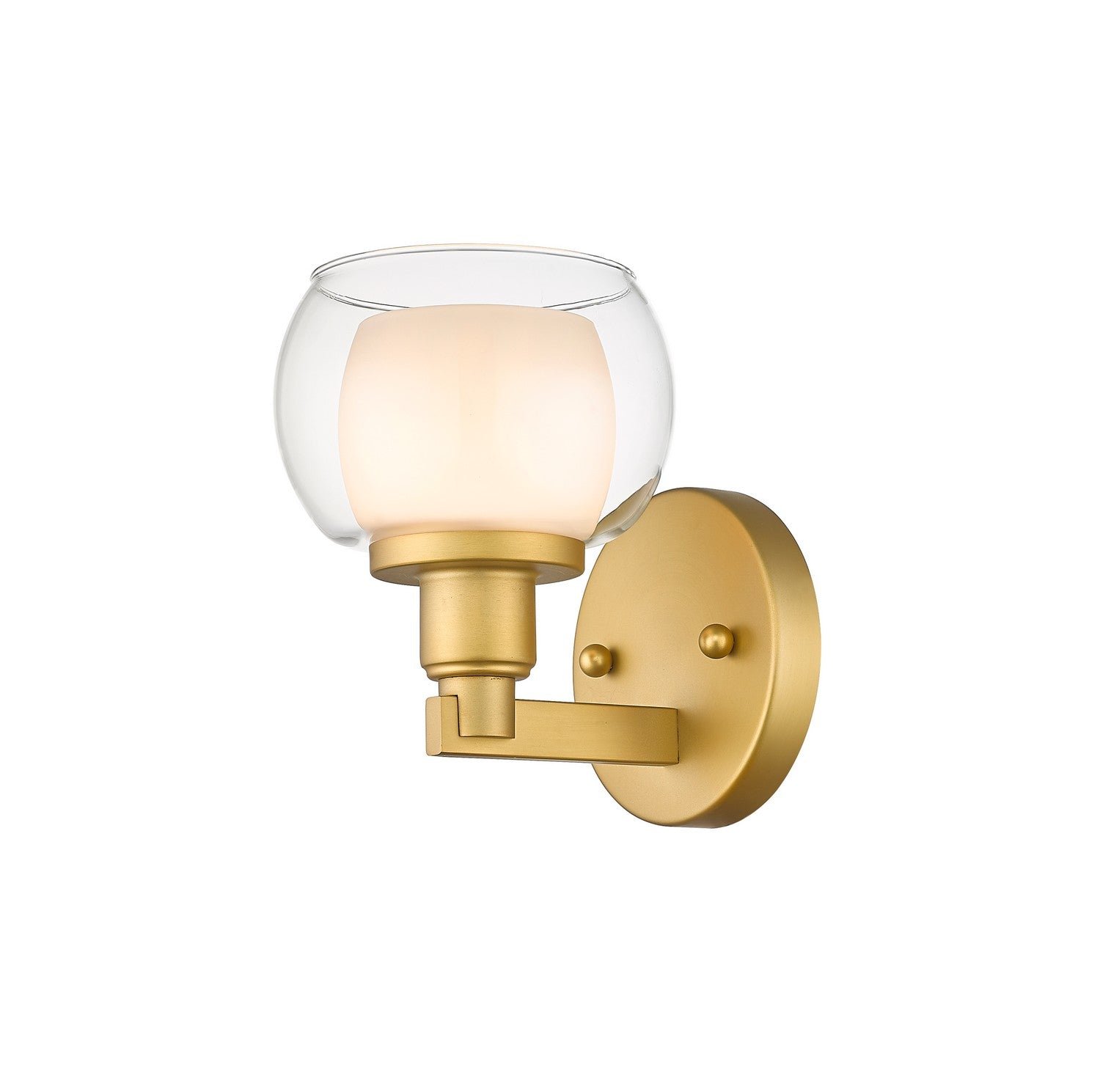 Innovations - 330-1W-SG-CLW - One Light Bath Vanity - Auralume - Satin Gold