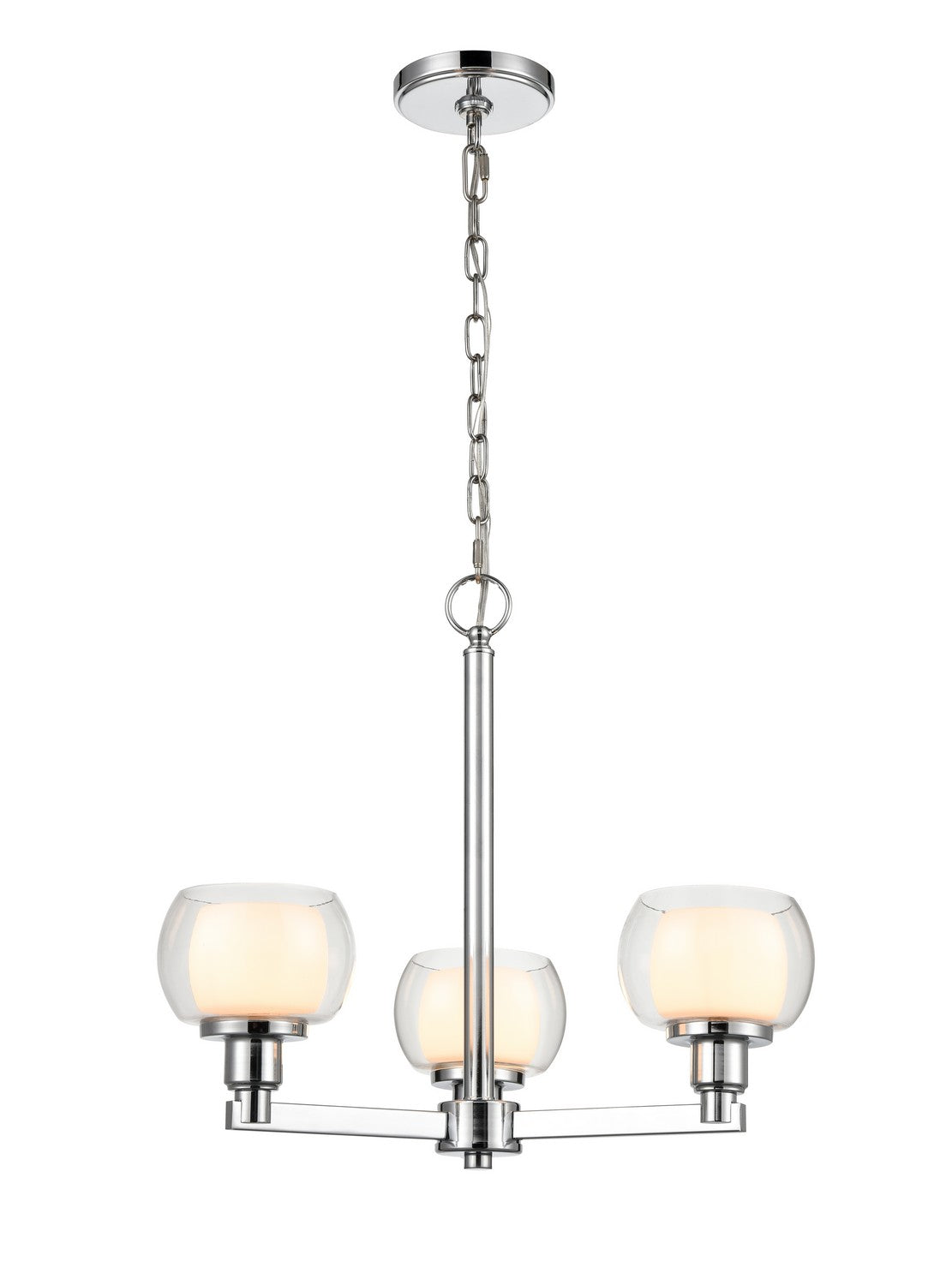 Innovations - 330-3CR-PC-CLW - Three Light Pendant - Auralume - Polished Chrome