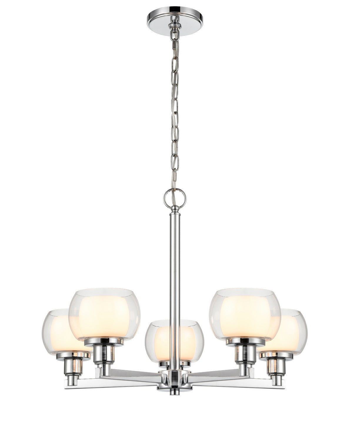 Innovations - 330-5CR-PC-CLW - Five Light Chandelier - Auralume - Polished Chrome