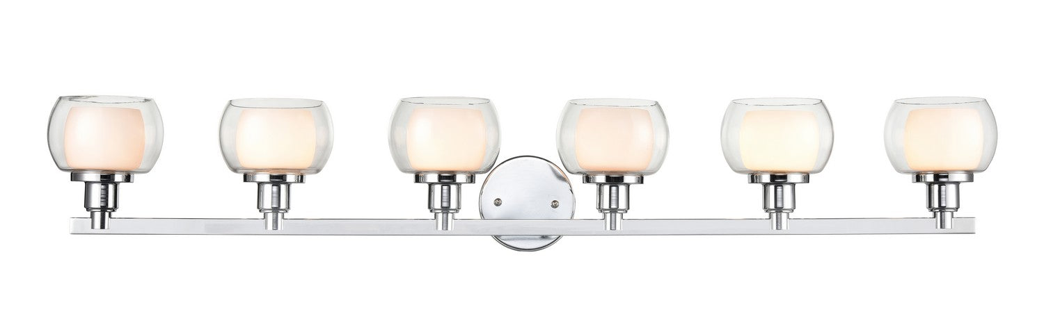 Innovations - 330-6W-PC-CLW - Six Light Bath Vanity - Auralume - Polished Chrome