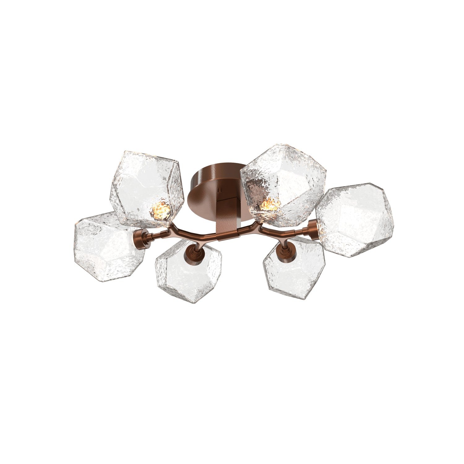Hammerton Studio - CLB0039-01-BB-C-L1 - LED Flush Mount - Gem - Burnished Bronze