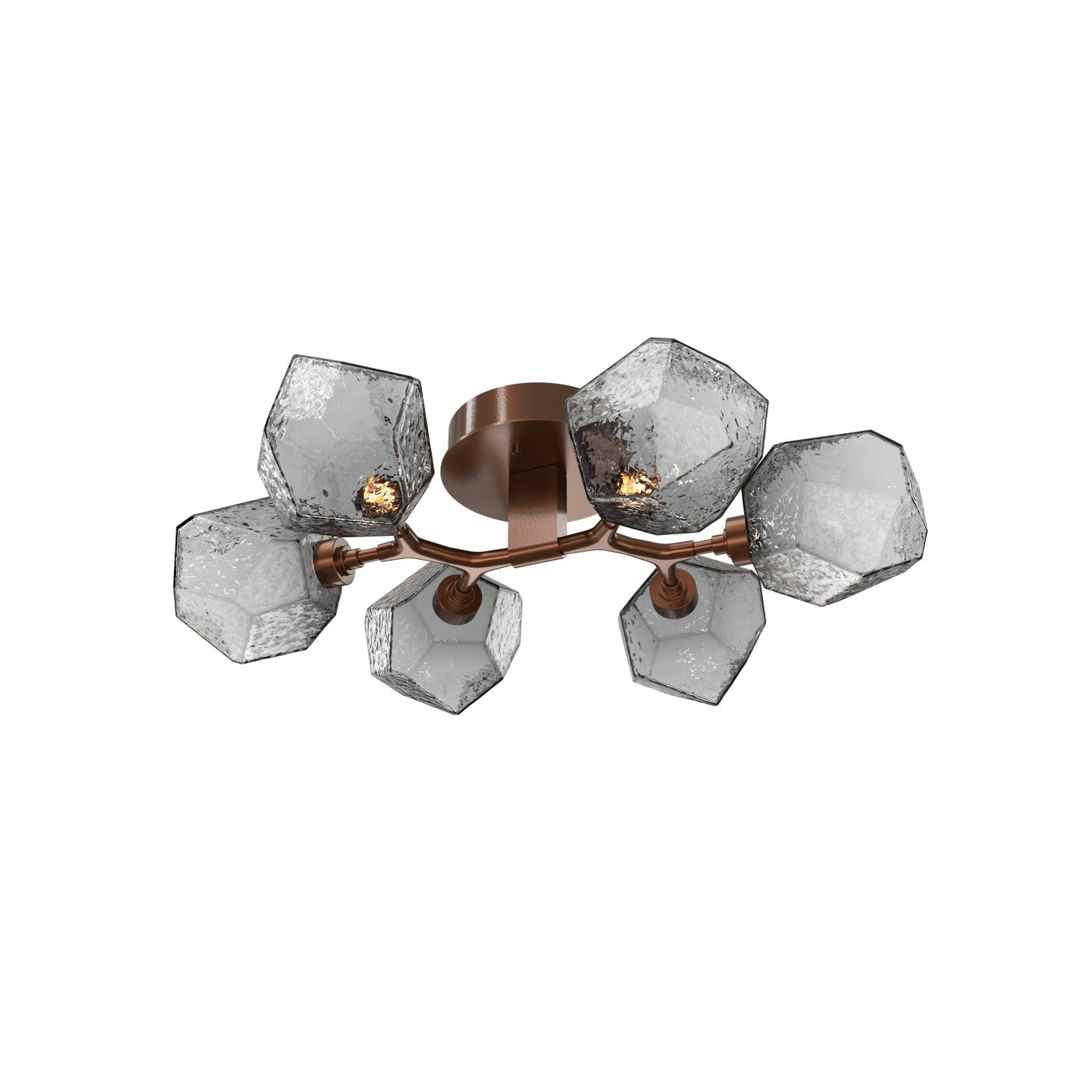 Hammerton Studio - CLB0039-01-BB-S-L3 - LED Flush Mount - Gem - Burnished Bronze