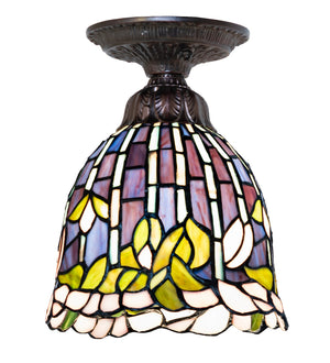 Meyda Tiffany - 276089 - One Light Flushmount - Tiffany Flowering Lotus