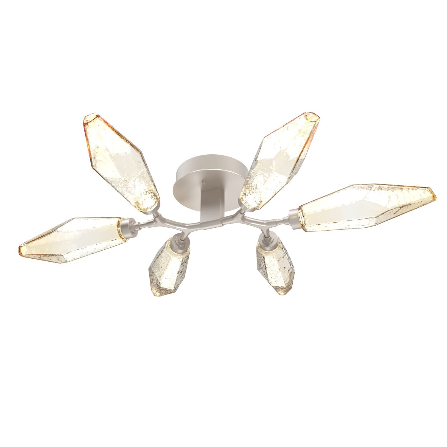 Hammerton Studio - CLB0050-01-BS-CA-L3-RTS - LED Flush Mount - Rock Crystal - Beige Silver