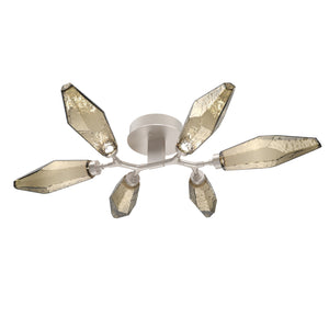 Hammerton Studio - CLB0050-01-BS-CB-L3-RTS - LED Flush Mount - Rock Crystal - Beige Silver