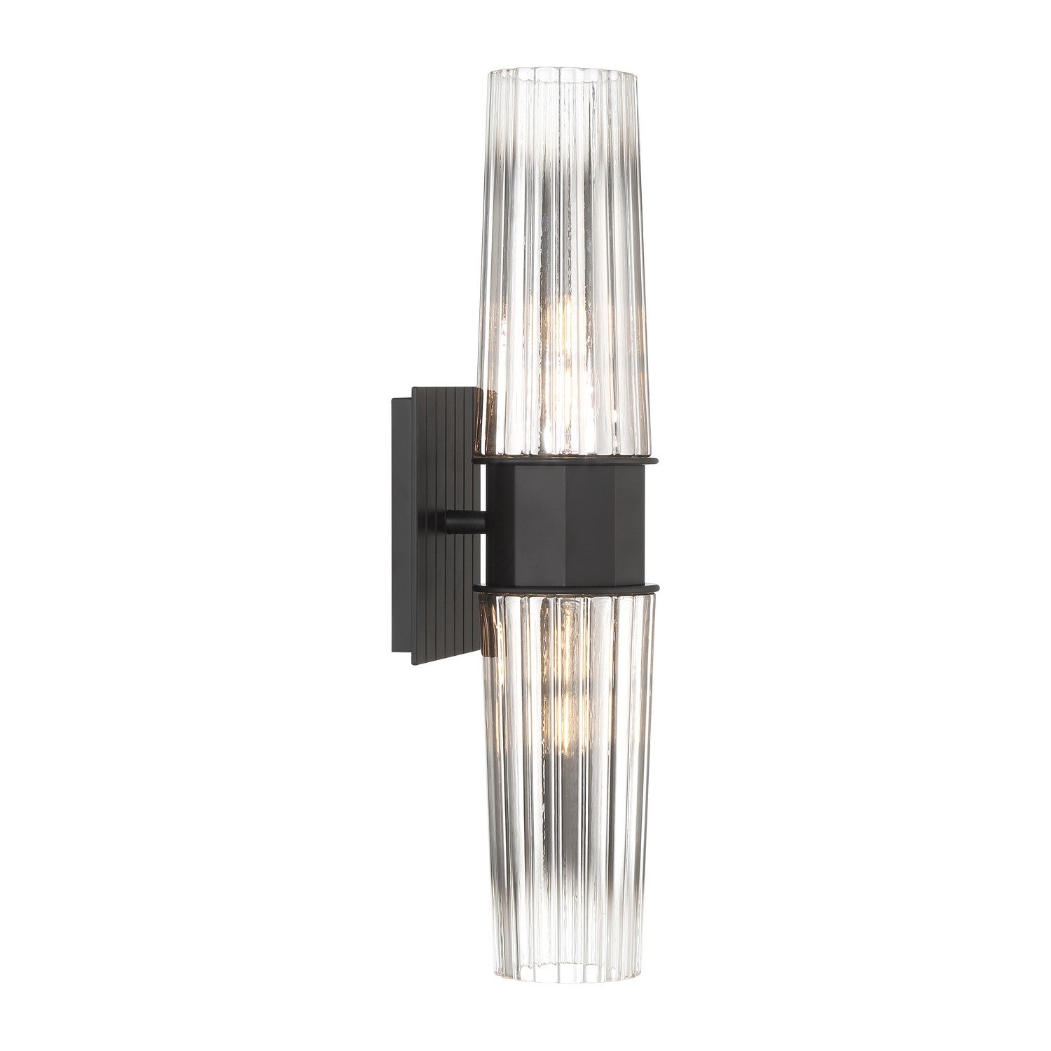 ELK Home - 9759-MB-CLGR - Two Light Wall Sconce - Icycle - Matte Black