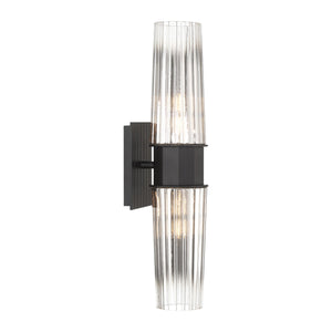 ELK Home - 9759-MB-CLGR - Two Light Wall Sconce - Icycle - Matte Black