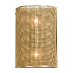 Hammerton Studio - CSB0019-11-GB-0-E1 - Wall Sconce - Uptown Mesh - Gilded Brass