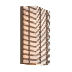 Hammerton Studio - CSB0020-13-BS-F-E1 - Wall Sconce - Downtown Mesh - Beige Silver