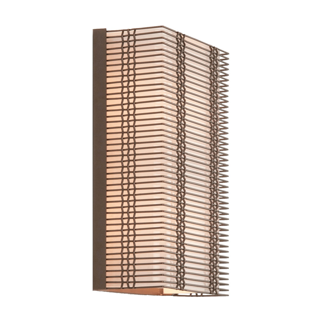 Hammerton Studio - CSB0020-13-MB-F-E1 - Wall Sconce - Downtown Mesh - Matte Black