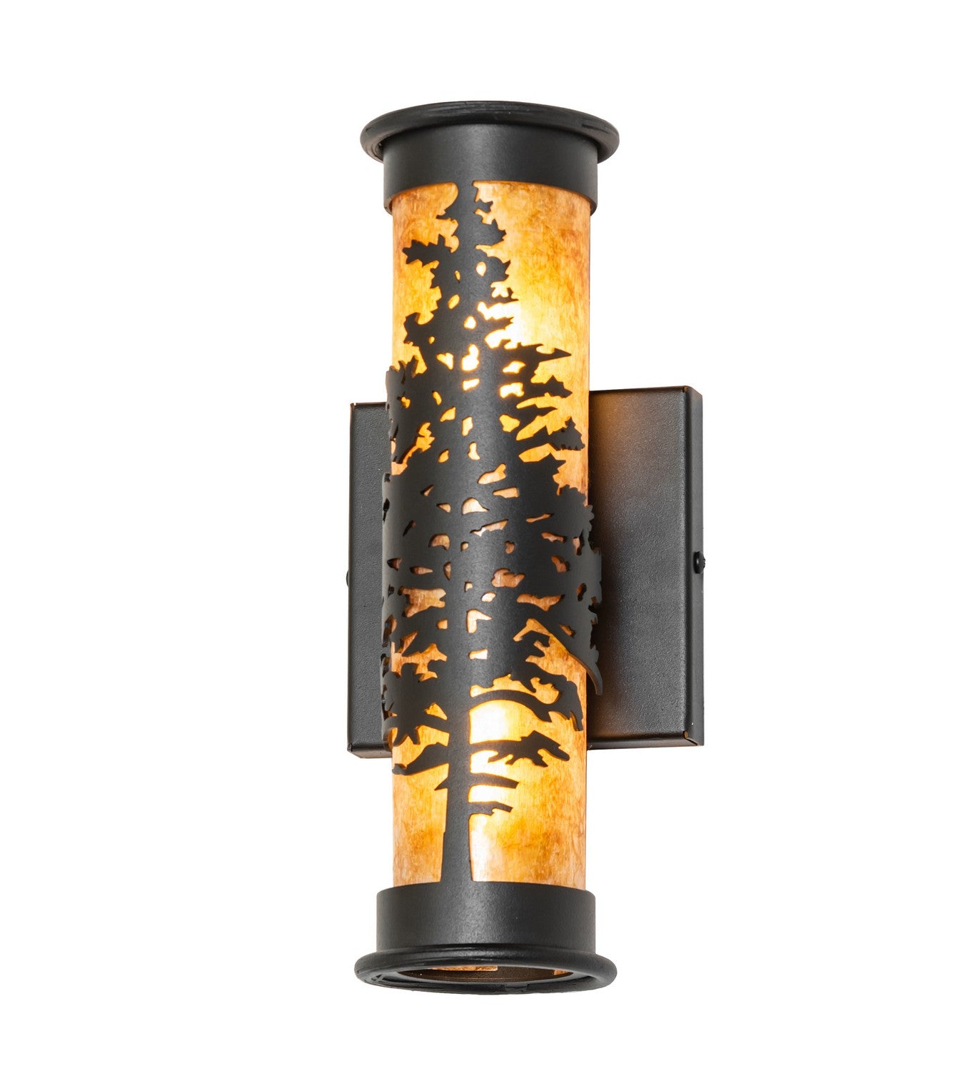 Meyda Tiffany - 270090 - Two Light Wall Sconce - Tamarack - Textured Black