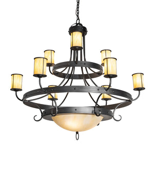 Meyda Tiffany - 276196 - 12 Light Chandelier - Nehring - Wrought Iron