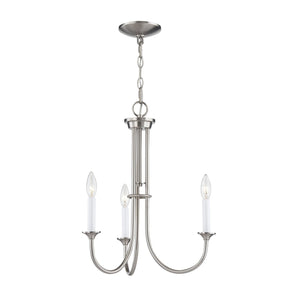 ELK Home - CN340322 - Three Light Chandelier - Meadowview - Brushed Nickel