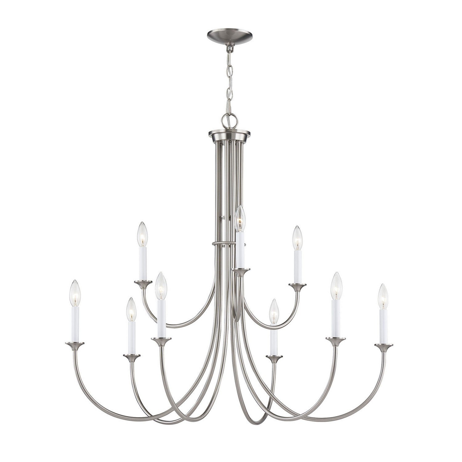 ELK Home - CN340922 - Nine Light Chandelier - Meadowview - Brushed Nickel