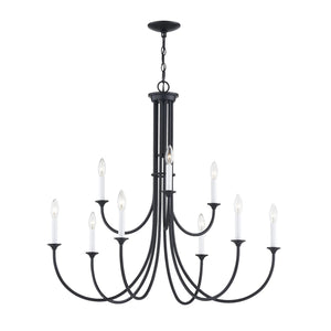 ELK Home - CN340926 - Nine Light Chandelier - Meadowview - Matte Black