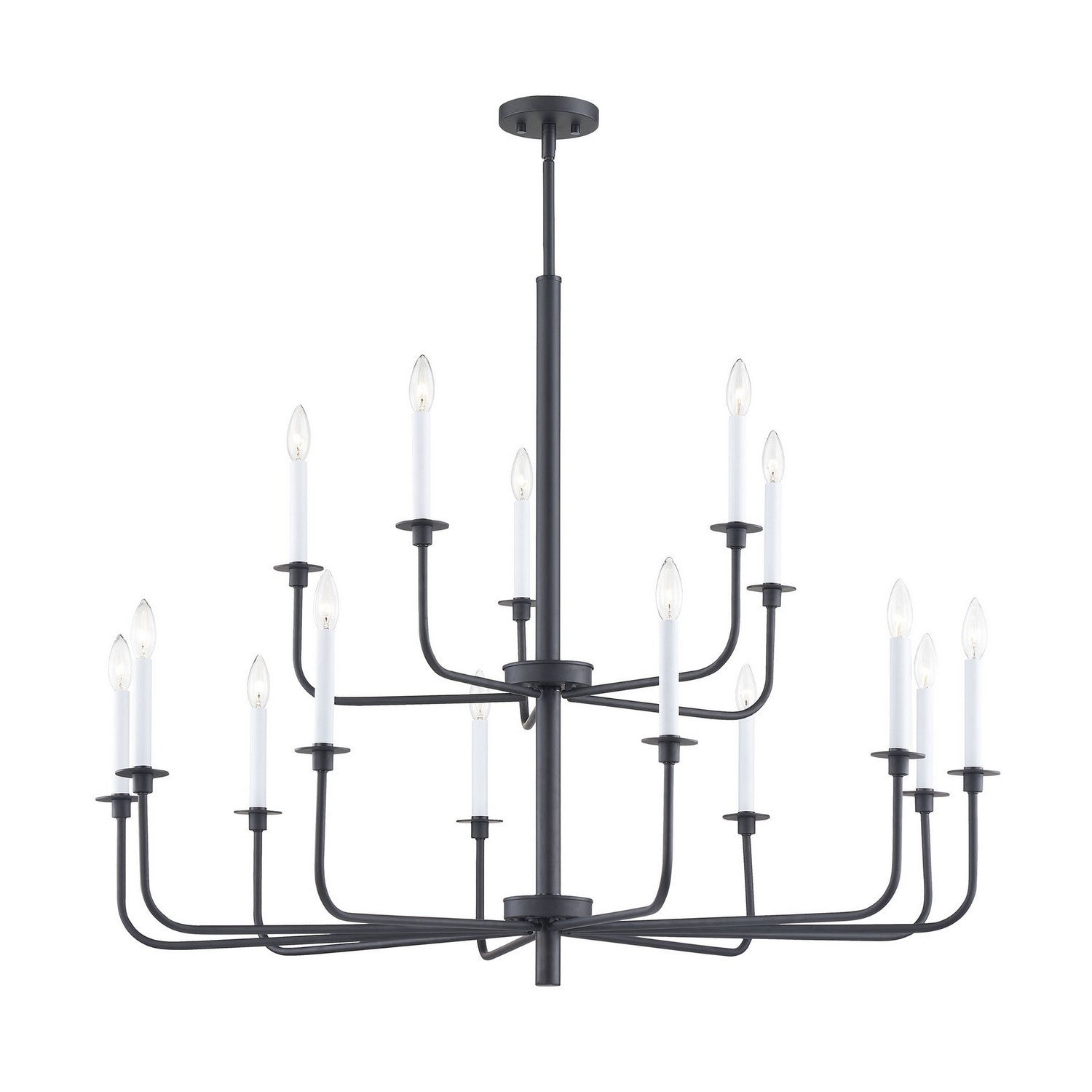 ELK Home - CN3415826 - 15 Light Chandelier - Lexington Green - Matte Black