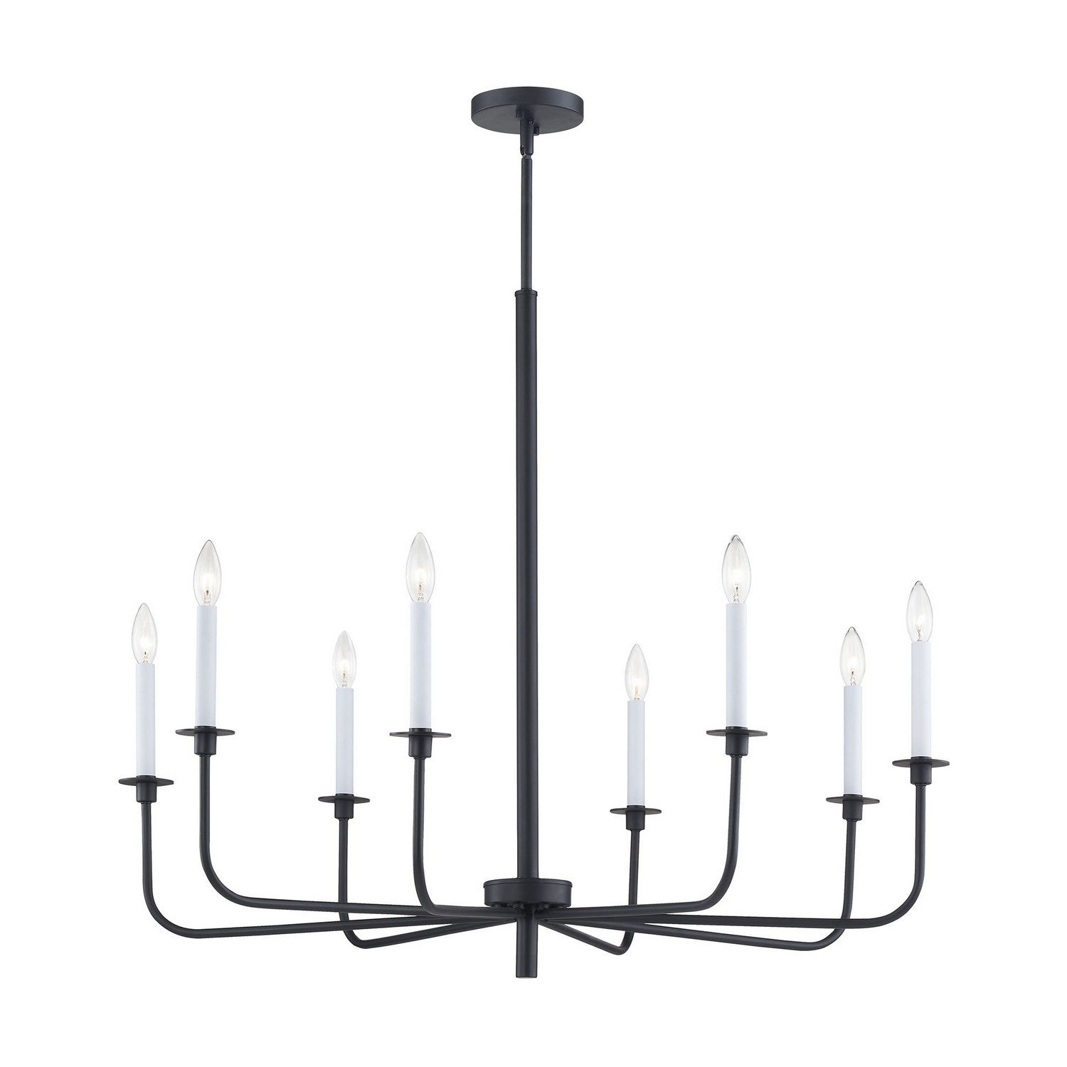 ELK Home - CN341826 - Eight Light Chandelier - Lexington Green - Matte Black