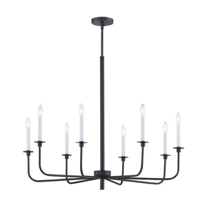 ELK Home - CN341826 - Eight Light Chandelier - Lexington Green - Matte Black