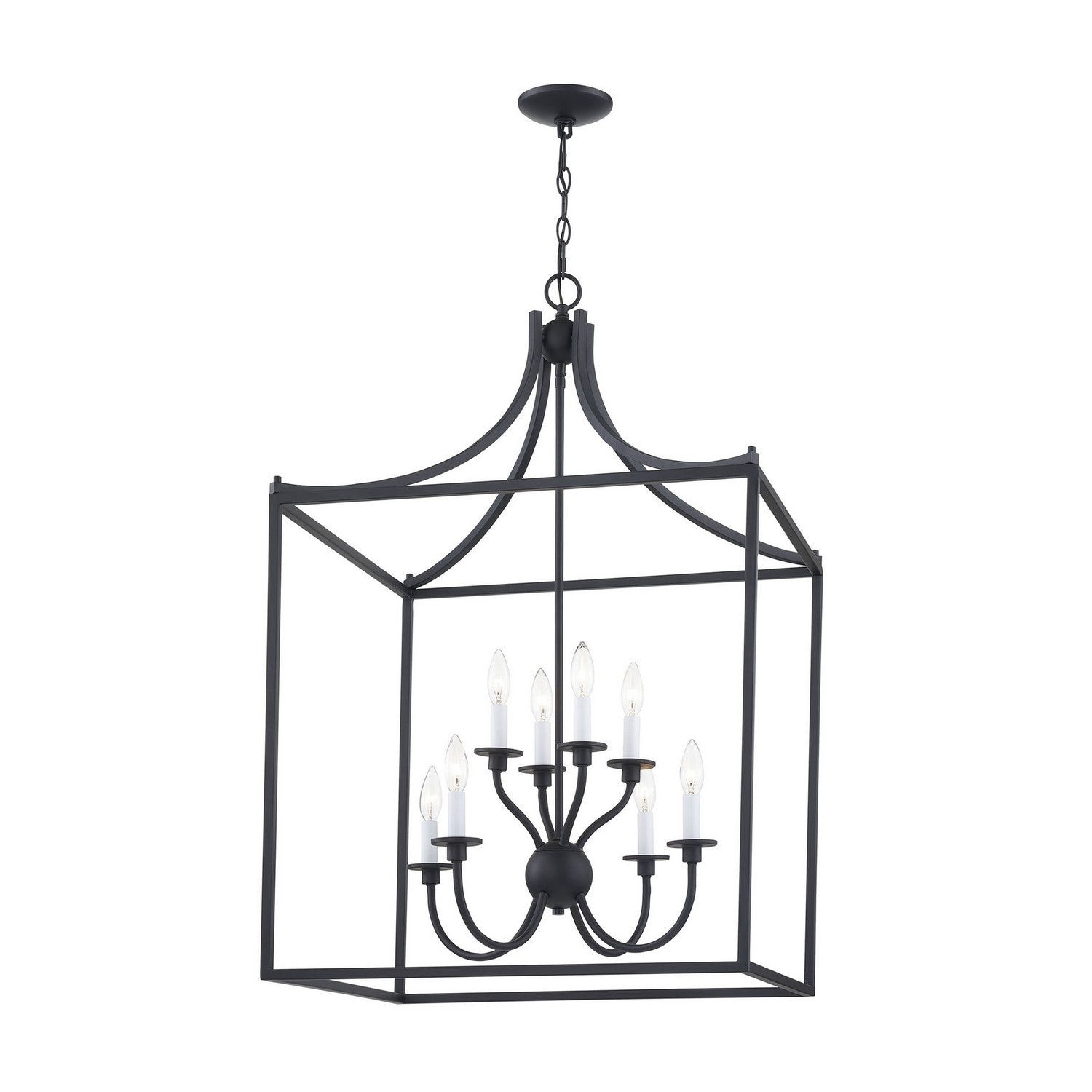 ELK Home - CN700816 - Eight Light Chandelier - Prescott - Matte Black