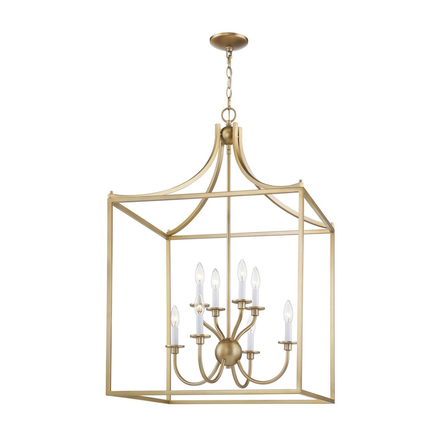 ELK Home - CN700818 - Eight Light Chandelier - Prescott - Warm Brass