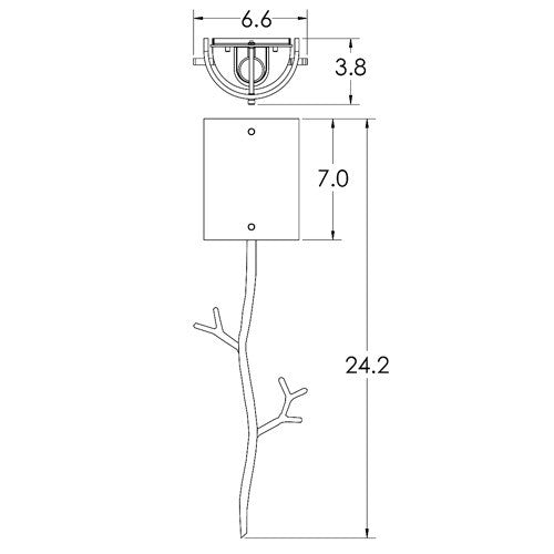 Hammerton Studio - CSB0032-0A-BS-BG-E2 - One Light Wall Sconce - Ironwood - Beige Silver