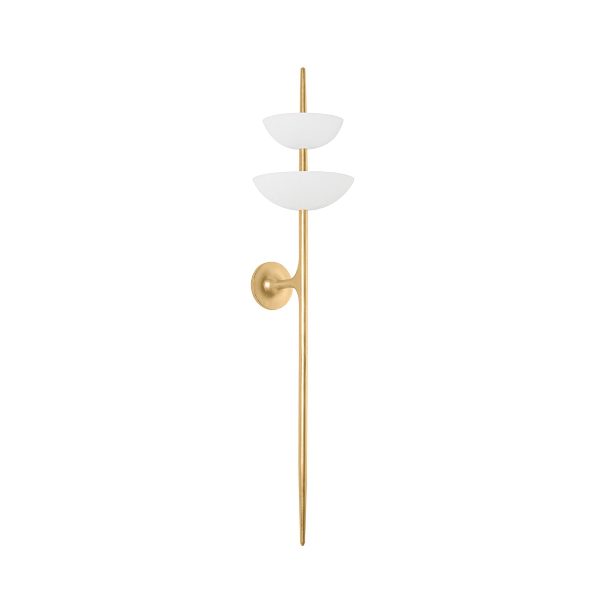 Corbett Lighting - 477-02-VGL/GSW - LED Wall Sconce - Evander - Vintage Gold Leaf/Gesso White