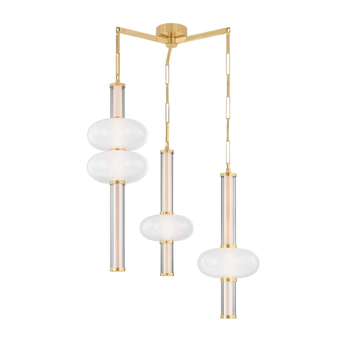 Corbett Lighting - 482-37-VB - LED Chandelier - Corbin - Vintage Brass